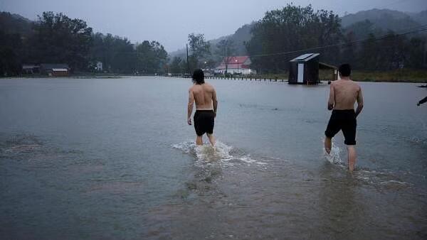 Hurricane Helene approaches in the North Carolina mountains
