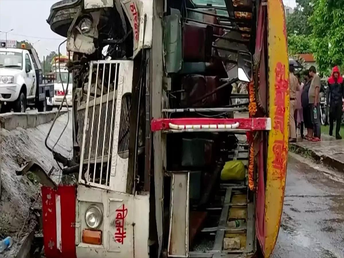 Bus Overturns