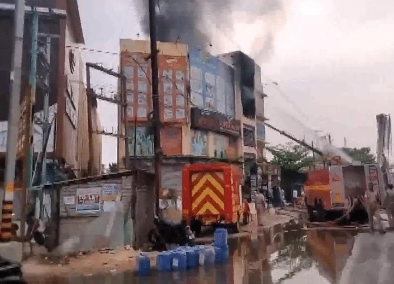 Bhubaneswar supermarket blaze: Firefighters struggle to bring fire under control after 18 hours