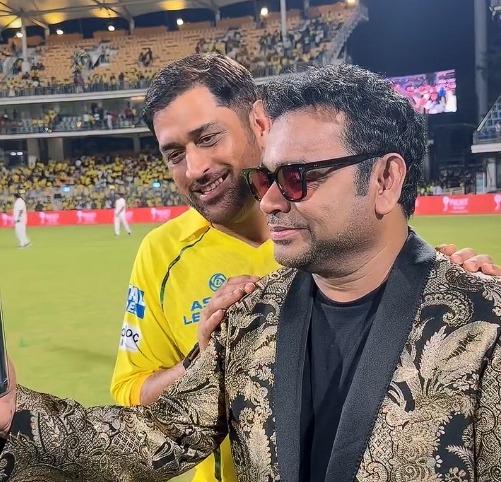 Double ‘Thala’ moment: A.R. Rahman meets MS Dhoni