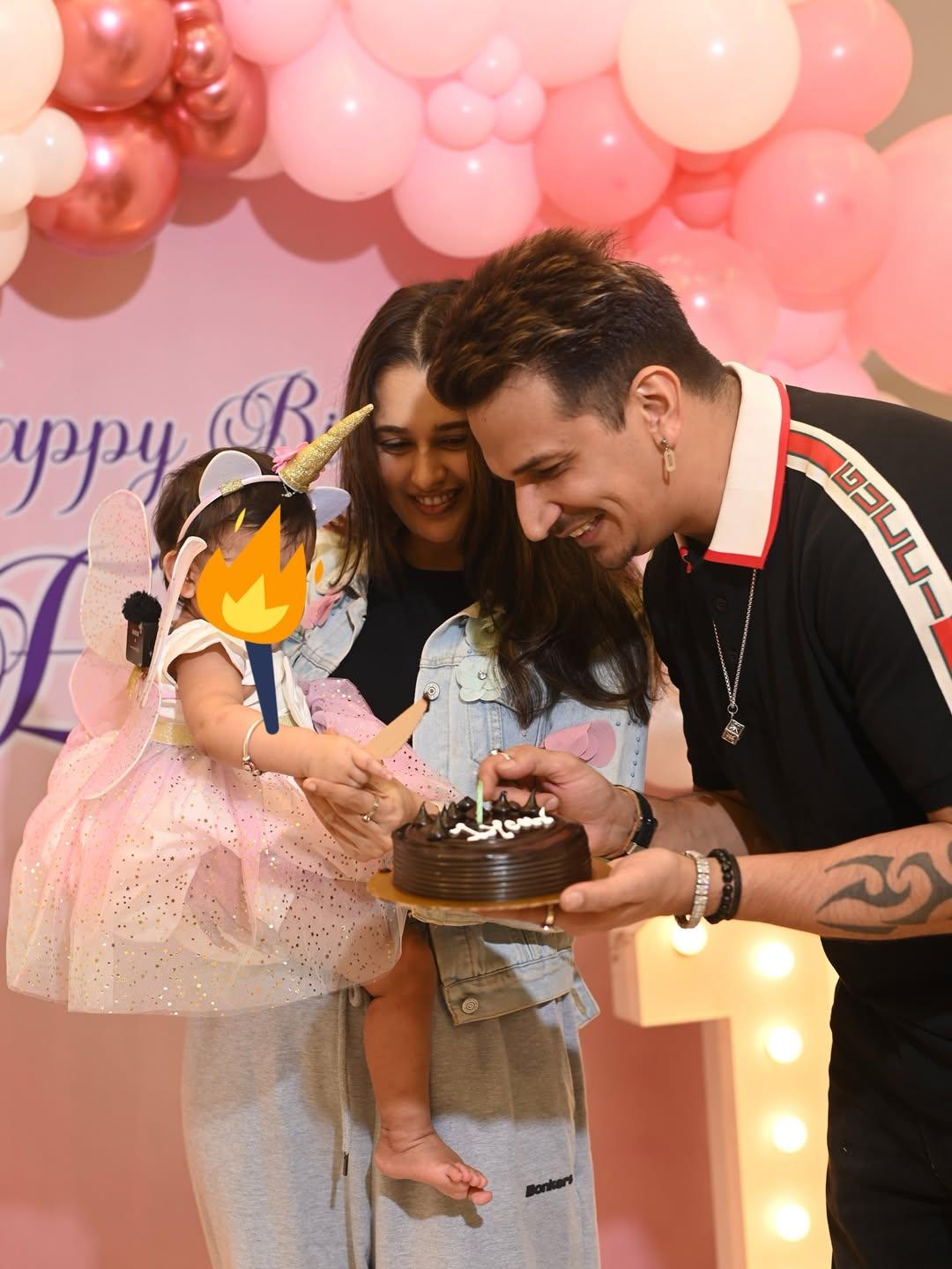 Prince Narula-Yuvika Chaudhary celebrate daughter Ekleen's 1st birthday: 'U have changed my life'