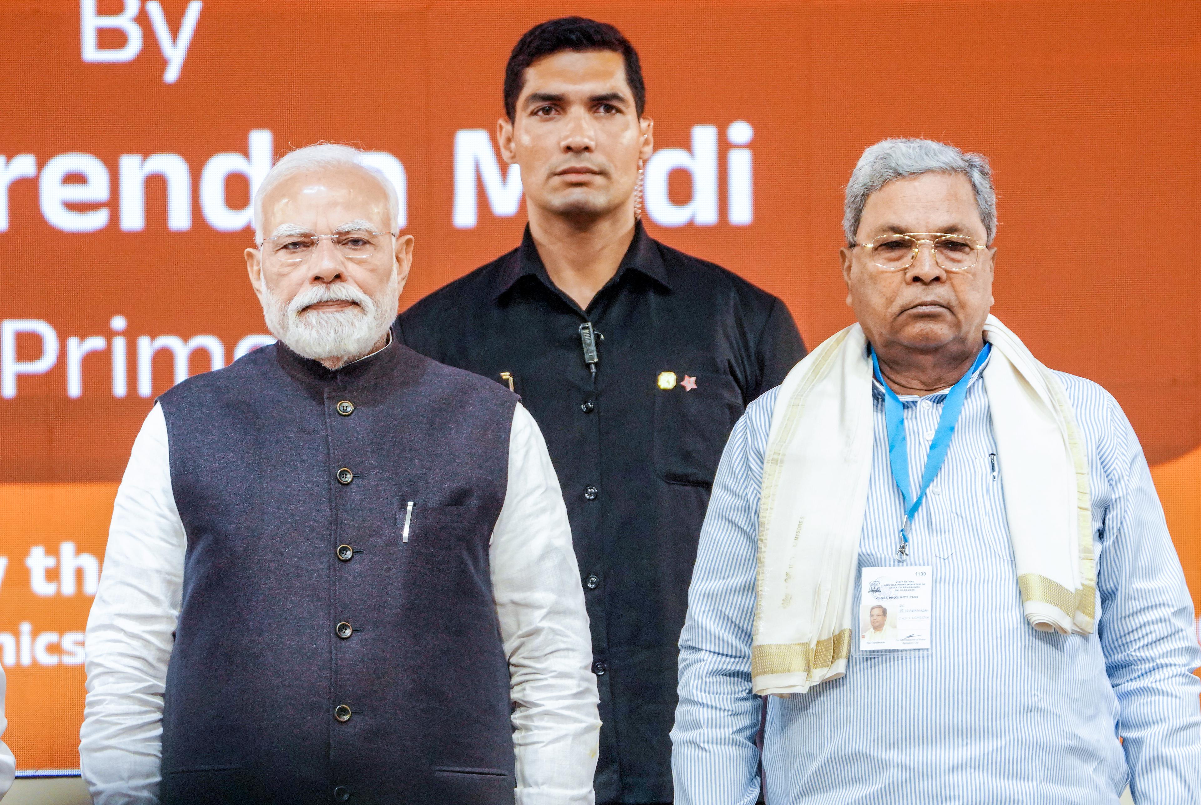 Karnataka CM presents 5-point charter to PM Modi; seeks AIIMS, flood relief & project clearances