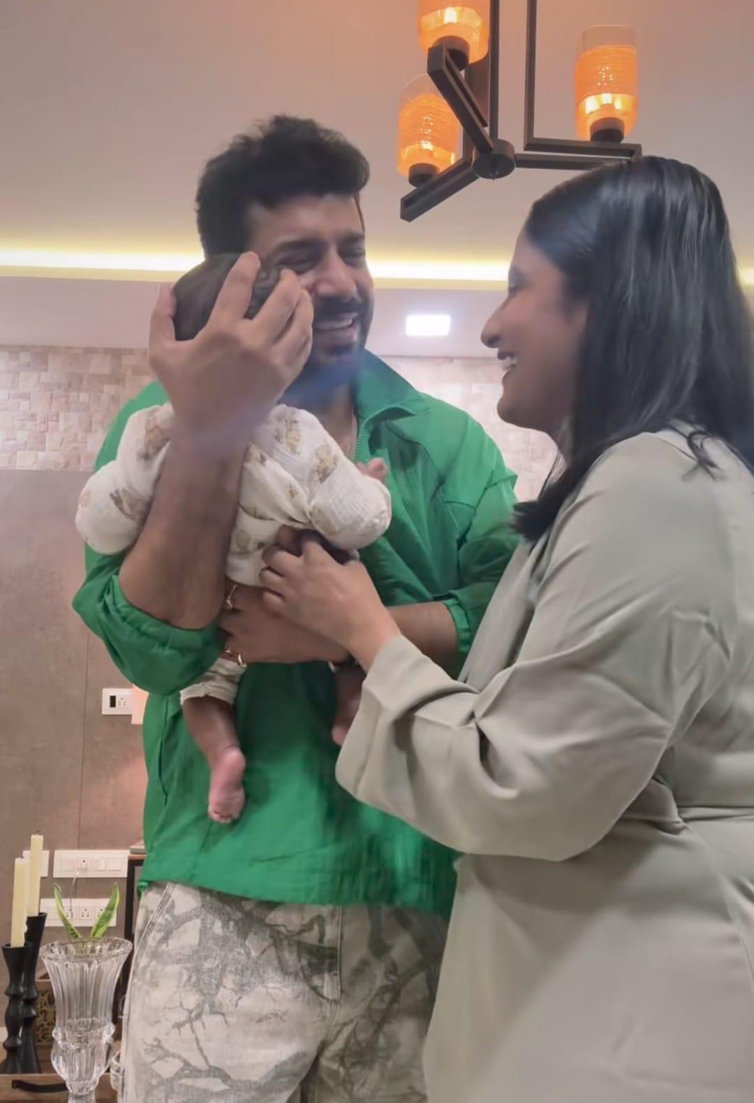 Viineet Kumar Siingh & wife Ruchira's tiny bundle of happiness turns 2 months old