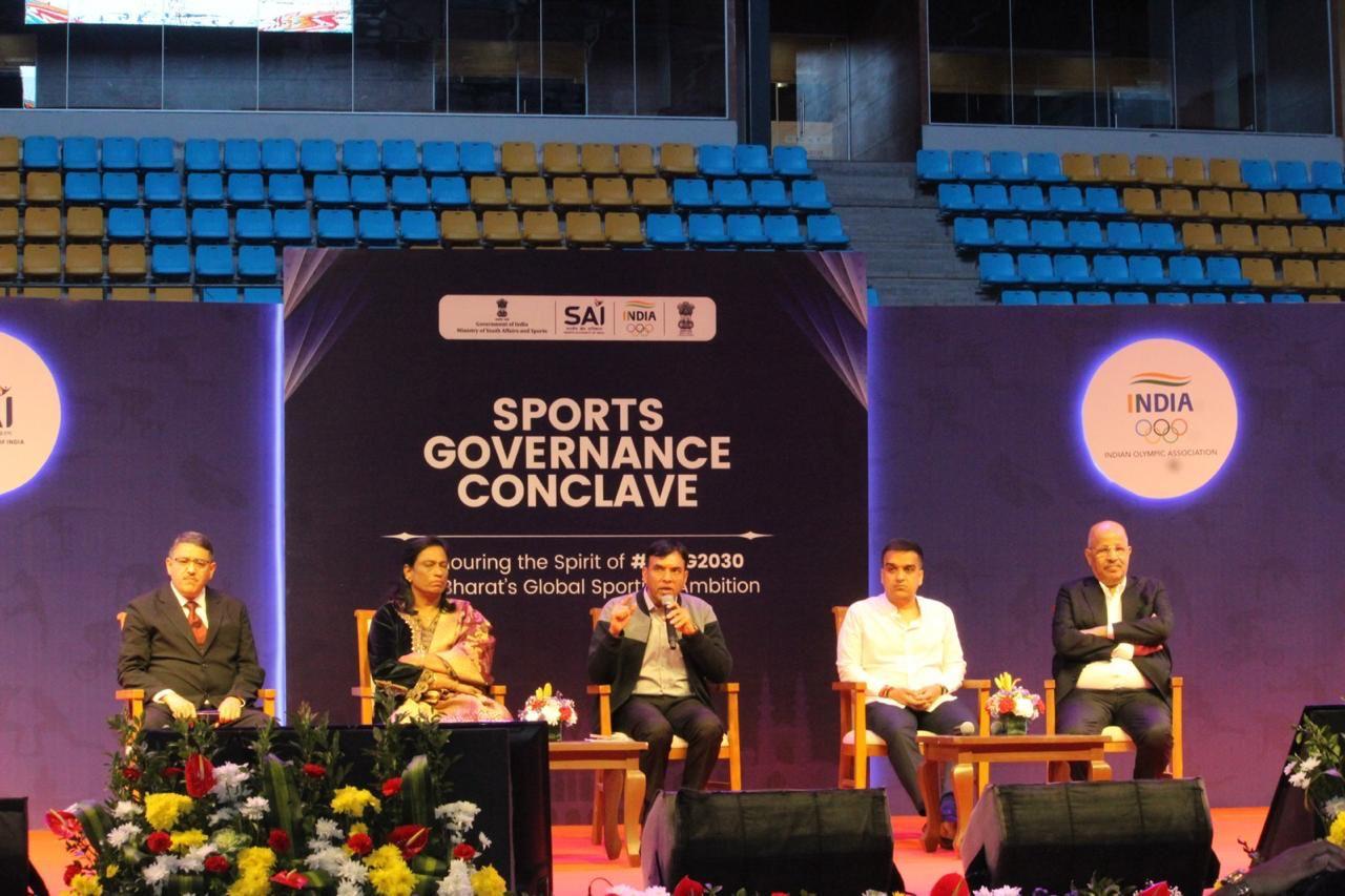 Dr. Mandaviya addresses the ‘Sports Governance Conclave’ in Ahmedabad