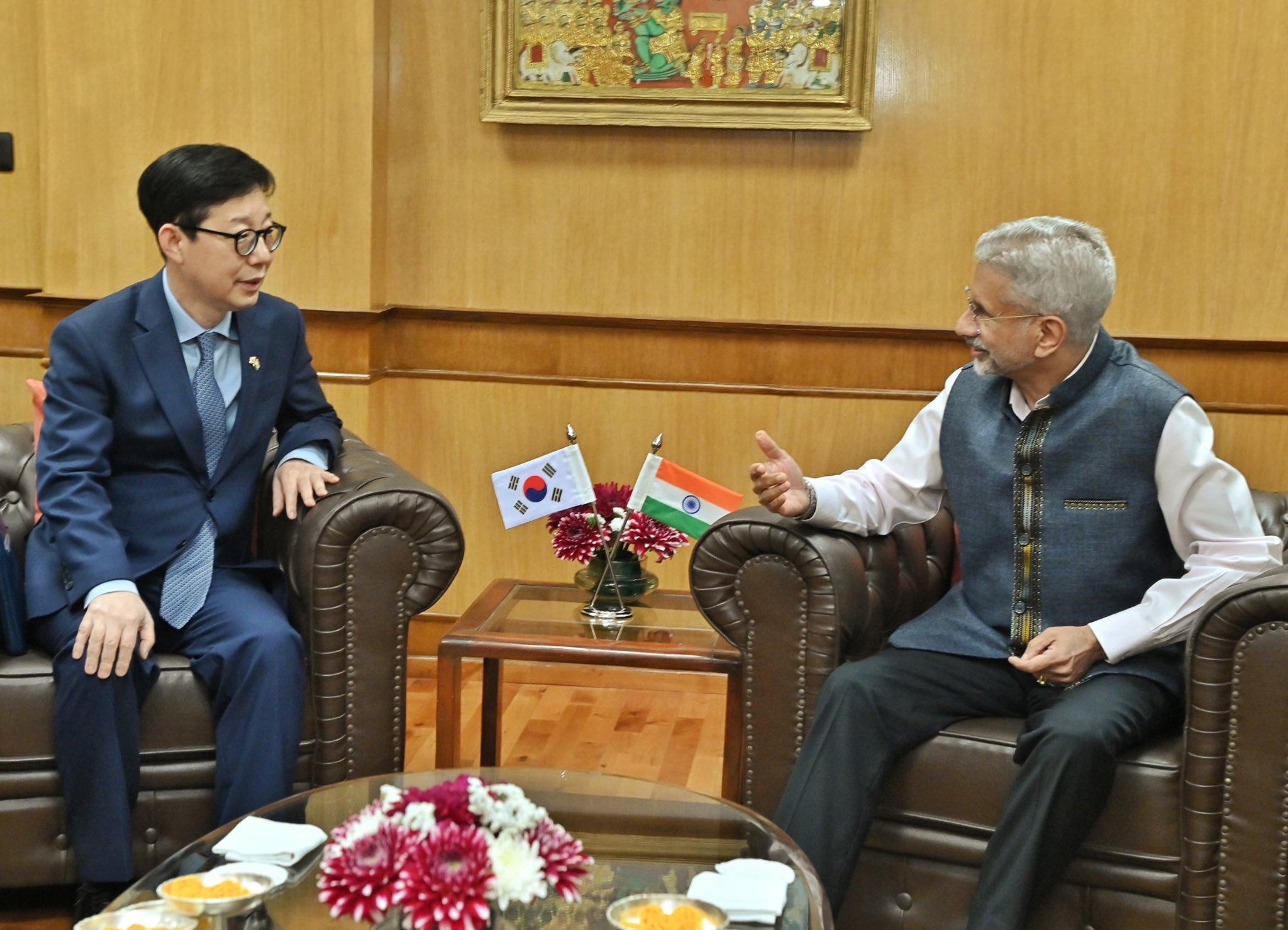 EAM Jaishankar, South Korea's Vice FM discuss advancing special strategic partnership