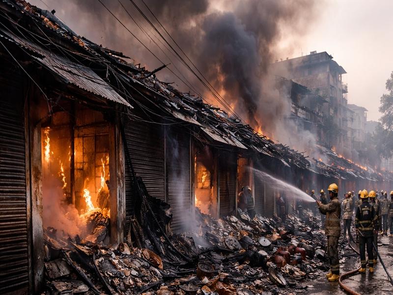 One killed, several injured in fire incident in Bengal's Madhyamgram