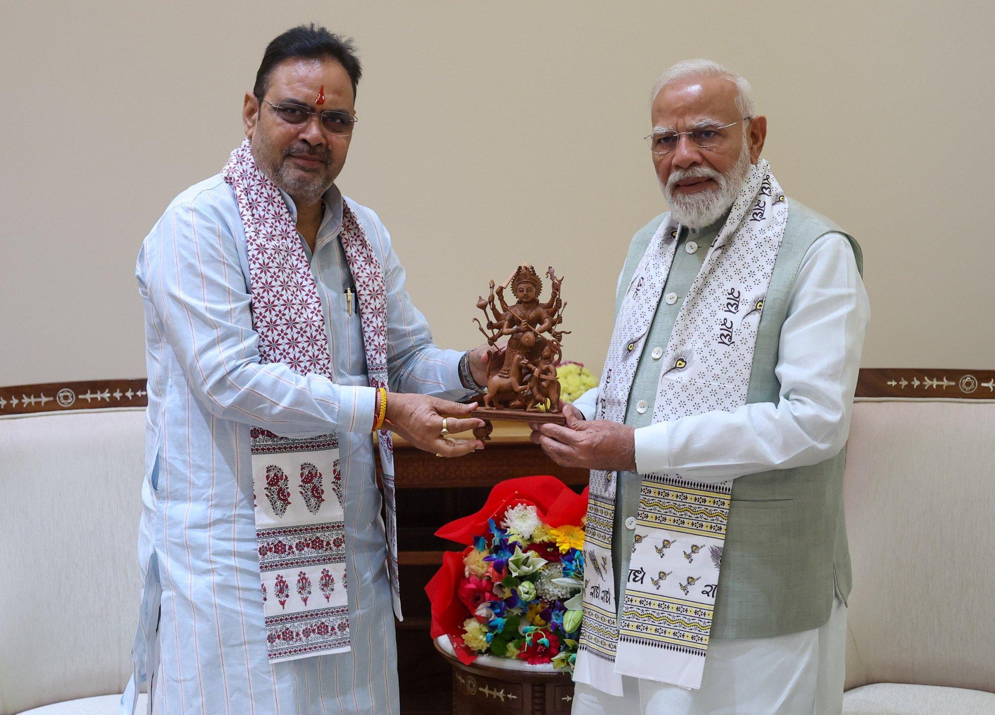 Raj CM Bhajan Lal Sharma meets PM Modi, second meeting in a month