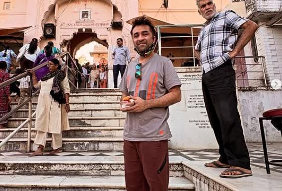 Shraddha Kapoor’s brother Siddhant offers prayers at Jagatpita Shri Brahma Mandir