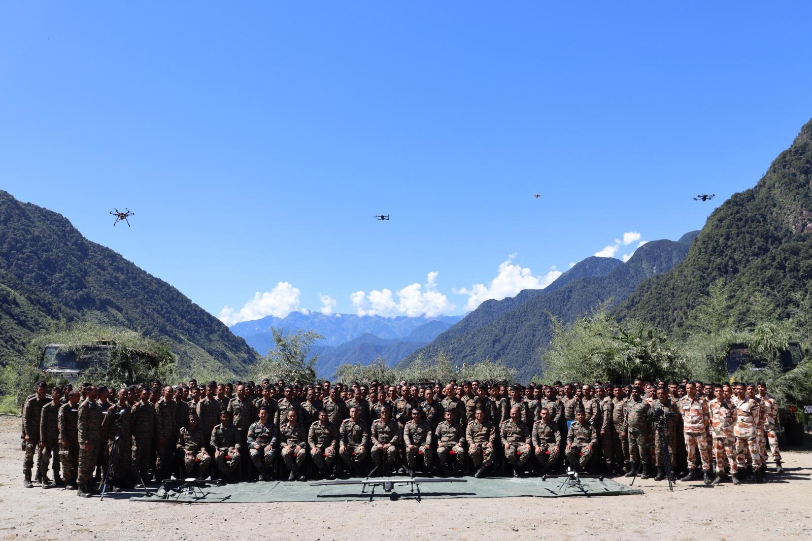 Indian Army conducts exercise DRONE KAVACH in Arunachal Pradesh