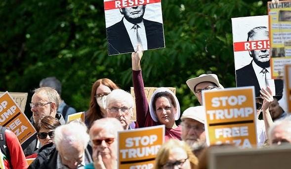 Protests erupt across Scotland over Trump’s visit