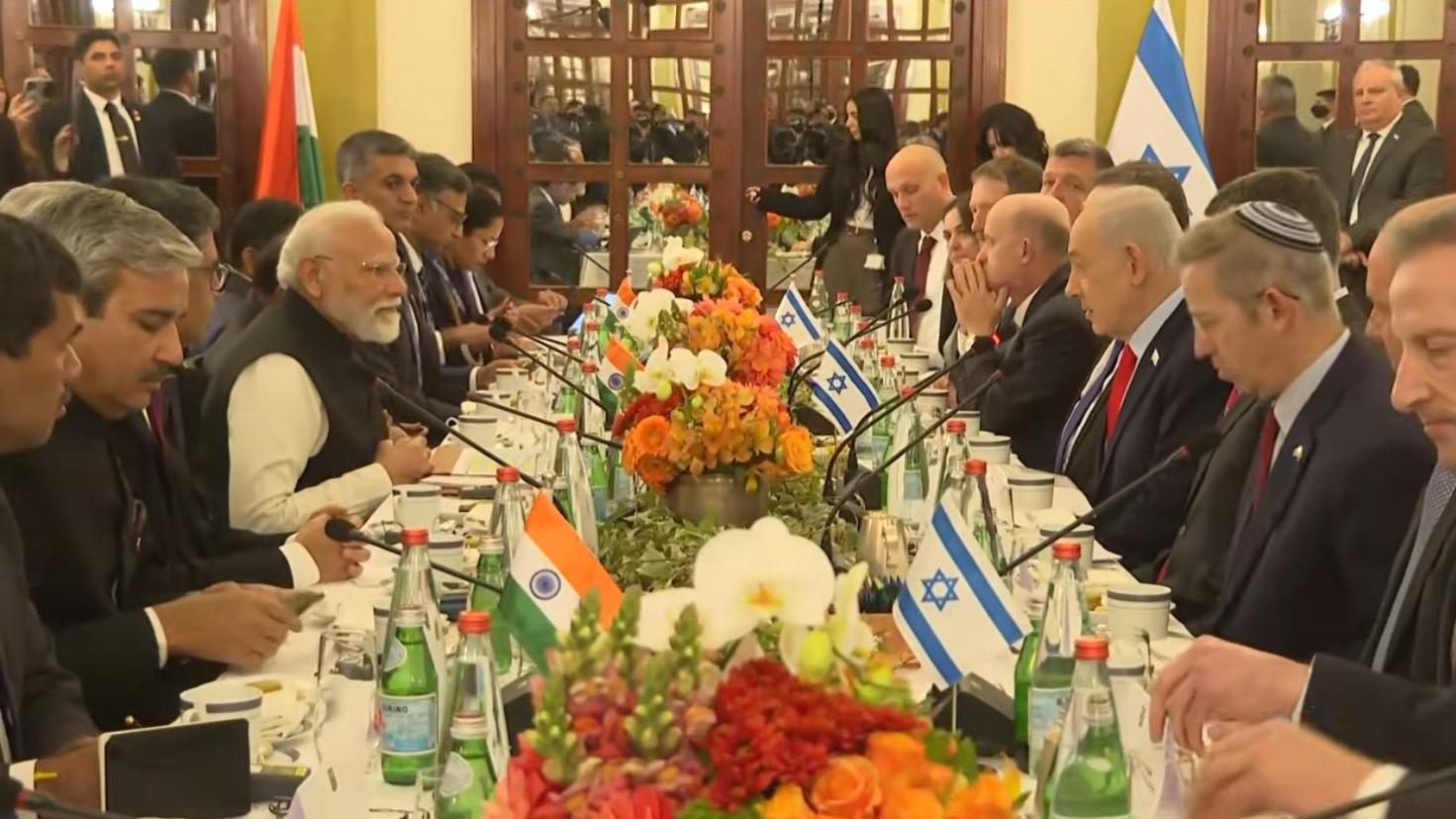PM Modi and Netanyahu hold delegation-level talks in Jerusalem