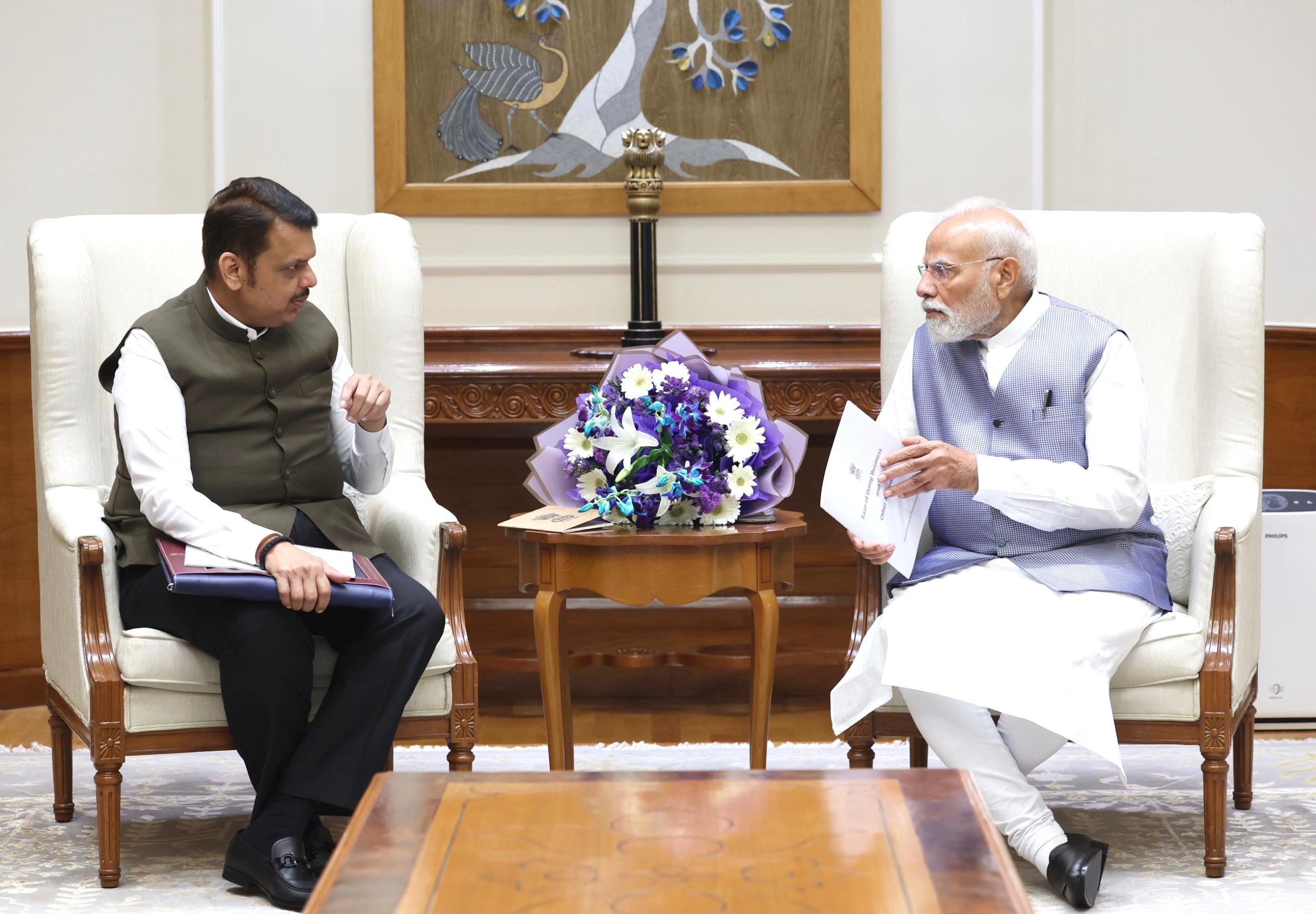 CM Fadnavis urges PM Modi to provide NDRF aid to Maharashtra to help flood-hit farmers
