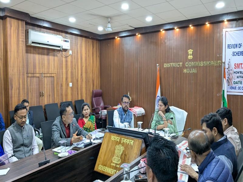 MoS Raksha Khadse reviews Central schemes in Assam's Hojai