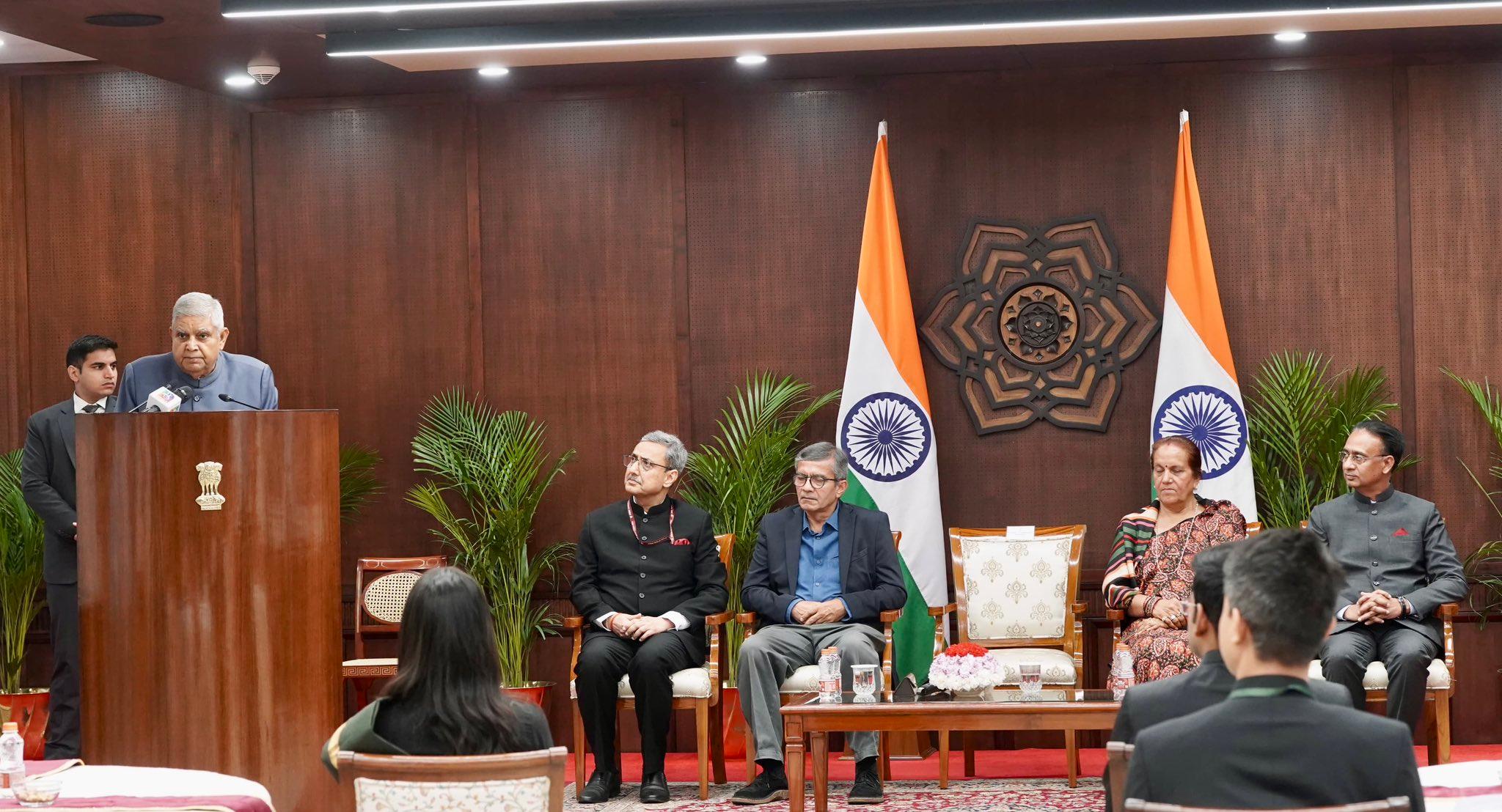 India’s leadership takes decisions, don’t believe outside narratives: VP Dhankhar