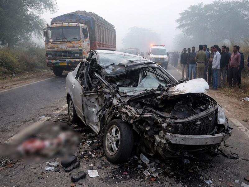 One killed, three injured in highway accident in Bihar's Khagaria