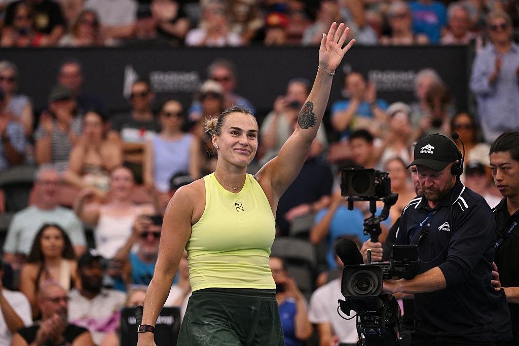 Sabalenka storms into third straight Brisbane International final with win over Muchova