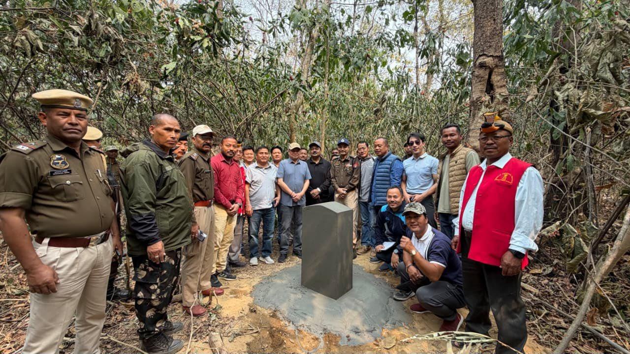 1st pillar erected on Assam-Arunachal border, major step towards dispute resolution