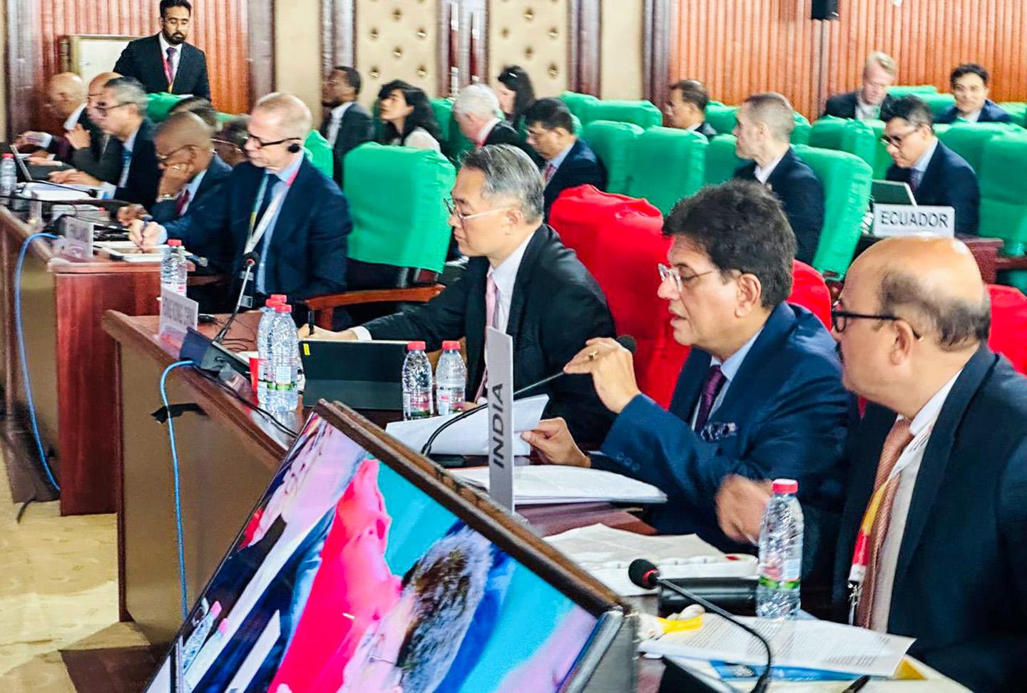 Piyush Goyal calls for consensus-based decision making at WTO meet (Lead)