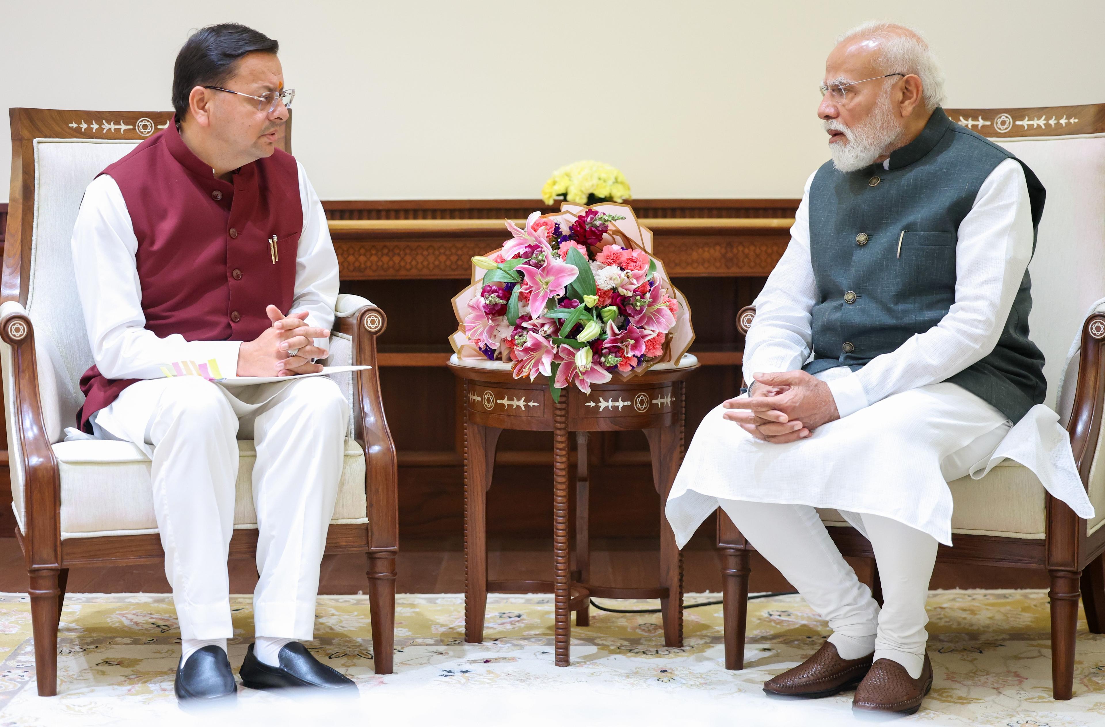 CM Dhami meets PM Modi, expresses gratitude for Centre’s support in Uttarakhand's development