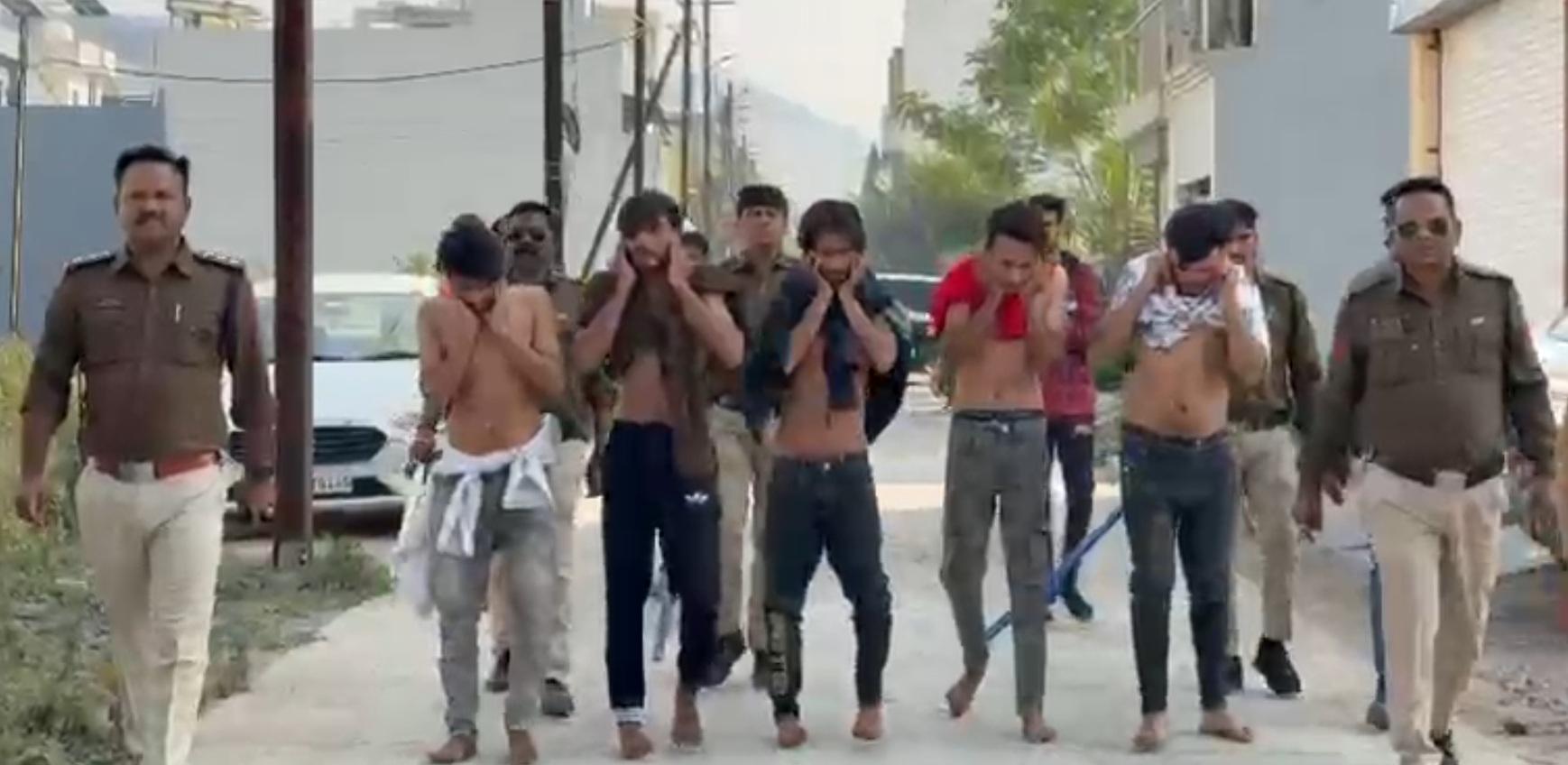 MP: Miscreants involved in ruckus, damaging vehicles paraded by police