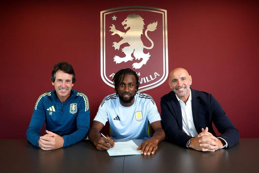 Aston Villa sign striker Evann Guessand from Nice