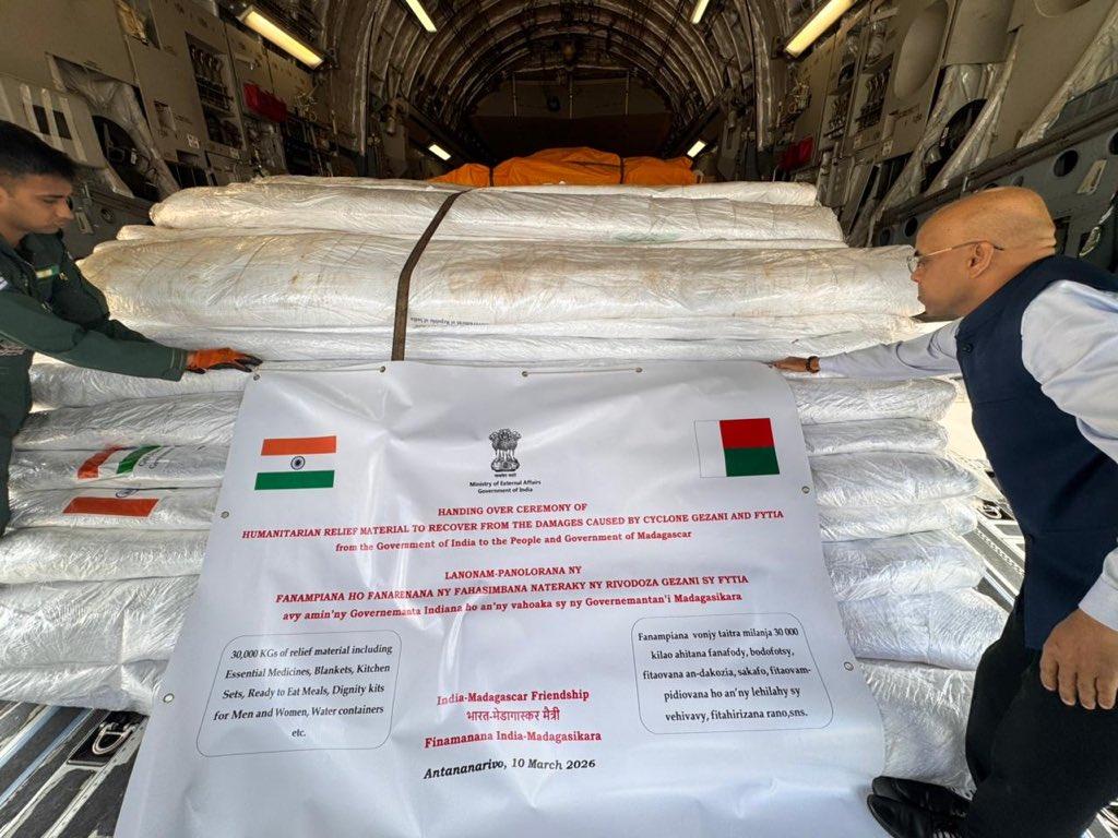 India sends medical aid, relief material to cyclone-hit Madagascar