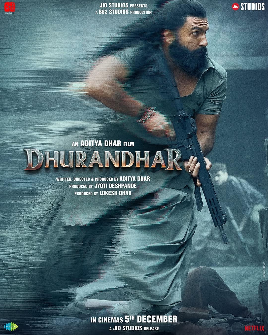Ranveer Singh promises to be the 'The Wrath of God' in the latest poster of Dhurandhar