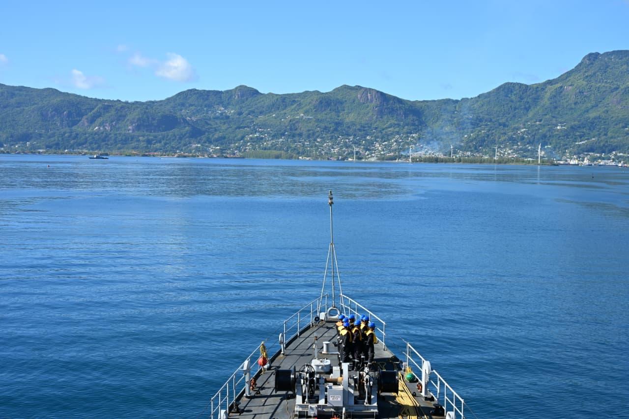INS Savitri arrives in Seychelles to boost maritime cooperation, joint EEZ surveillance