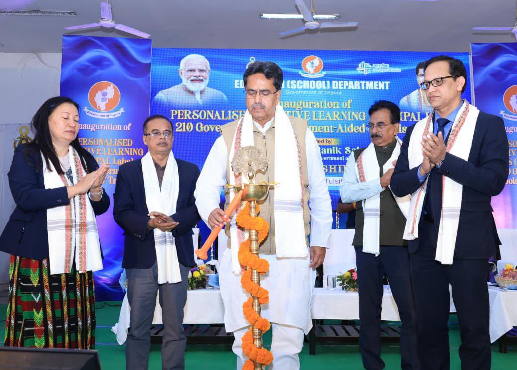 Tripura CM inaugurates personalised adaptive learning labs in 210 schools