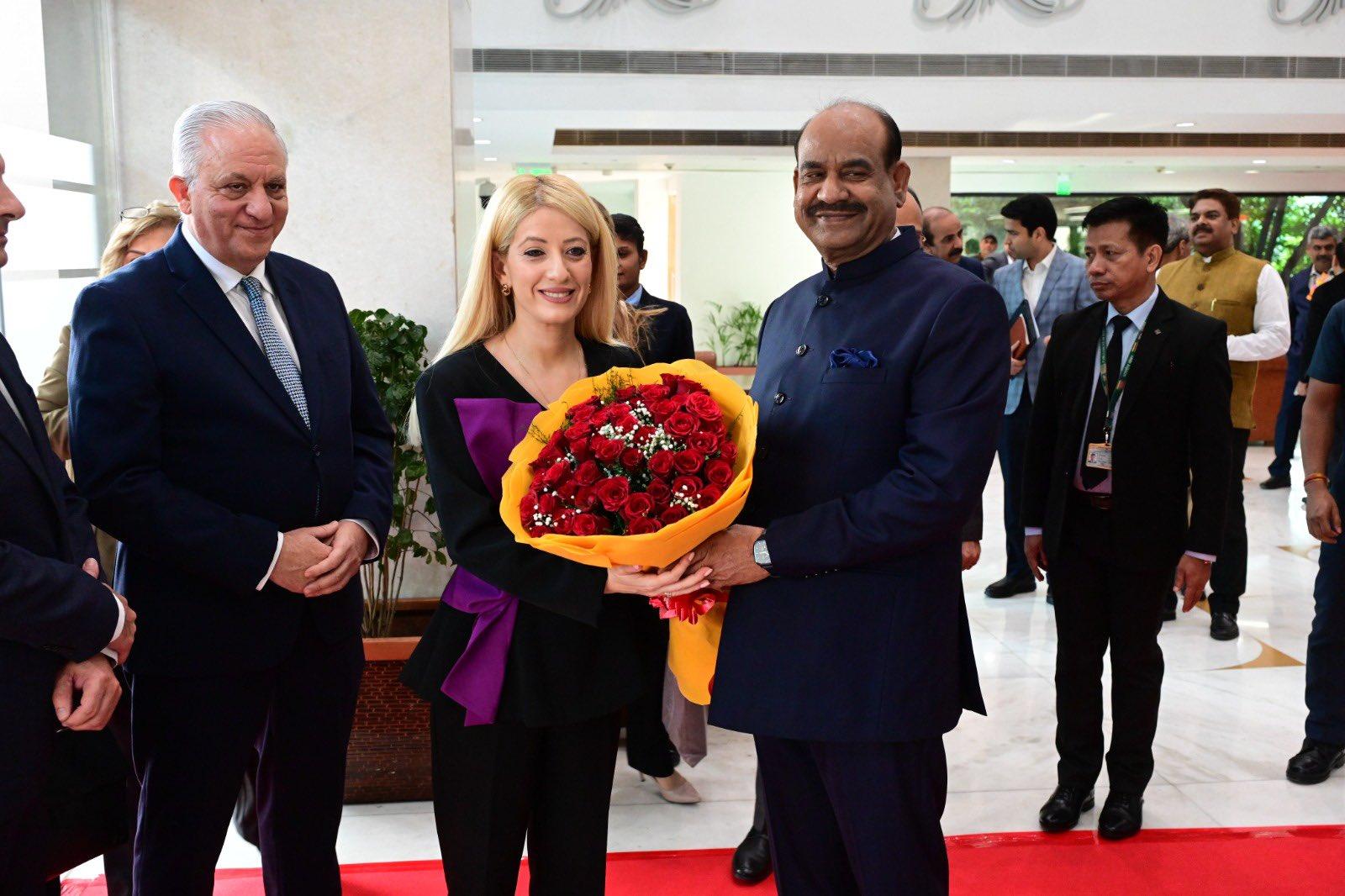 LS Speaker Om Birla meets delegations from Cyprus, Burkina Faso