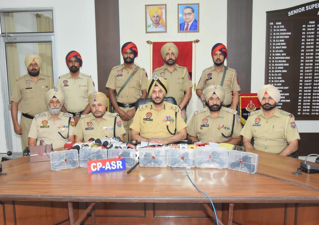 Cross-border smuggling module bused in Amritsar; 7 sophisticated pistols seized