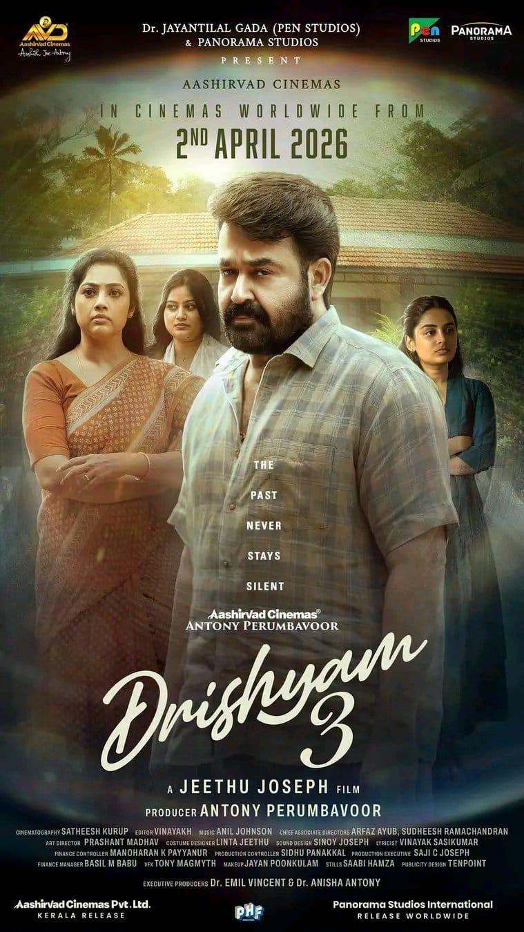 Mohanlal's 'Drishyam 3' to release on April 2 this year