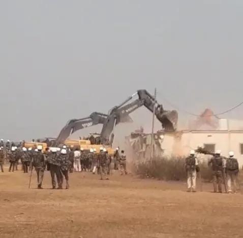 Congress leader’s house demolished in Jharkhand’s Hazaribagh, land cleared for mining
