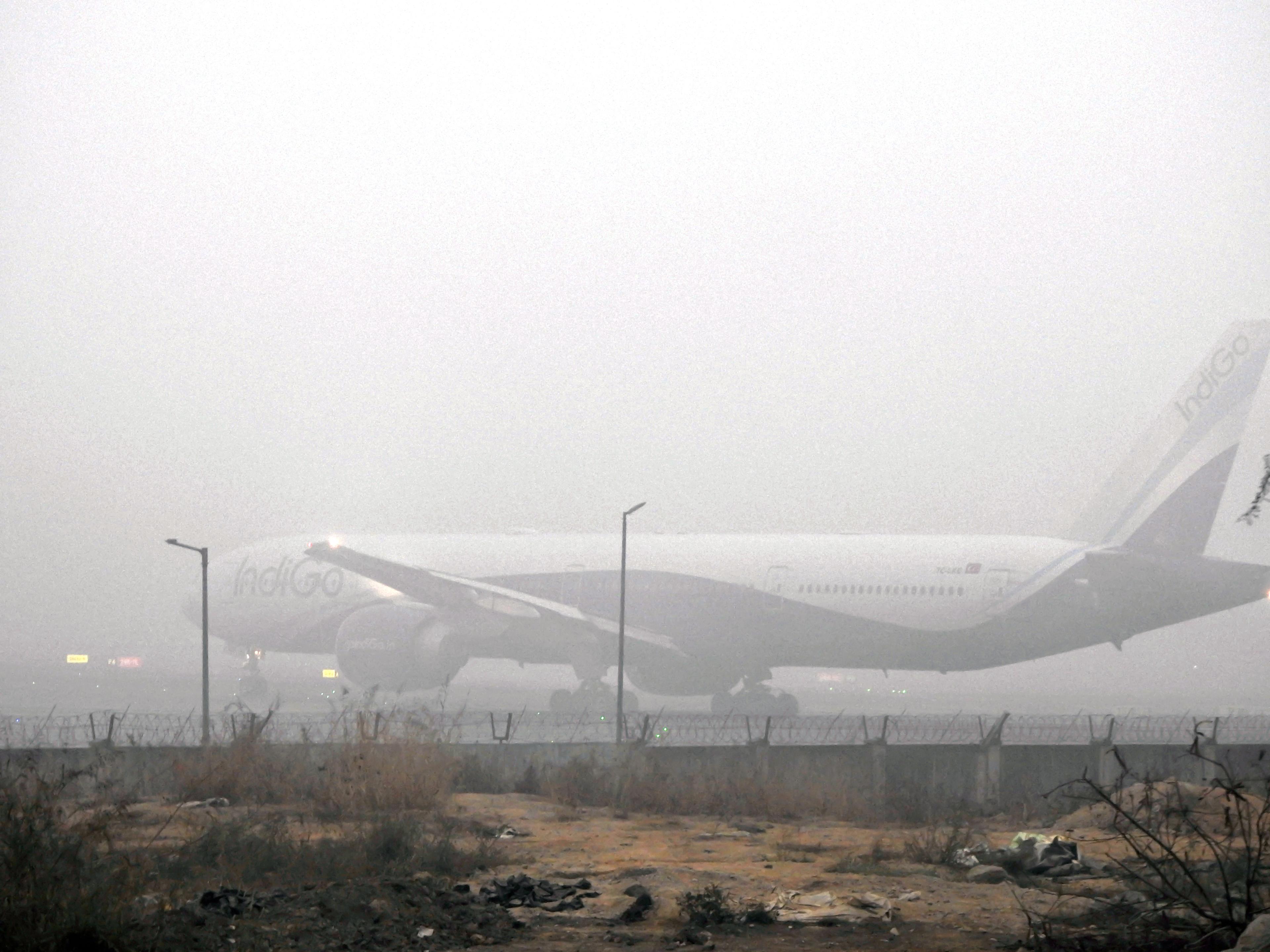 Dense fog disrupts flight operations; airlines issue travel advisories