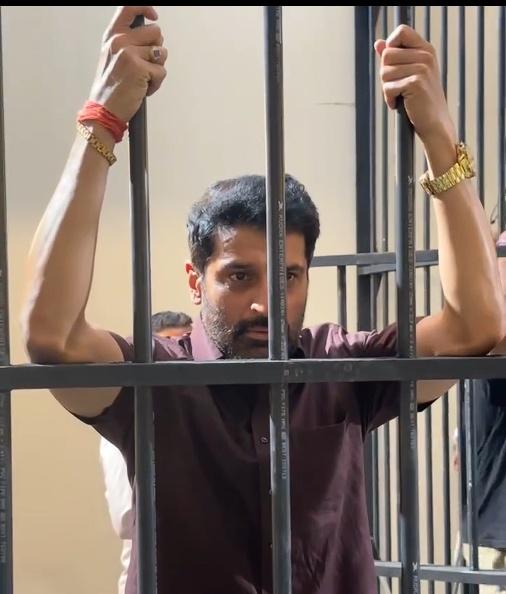 Shakti Anand slips through jail bars in quirky on-set ‘fitness test’