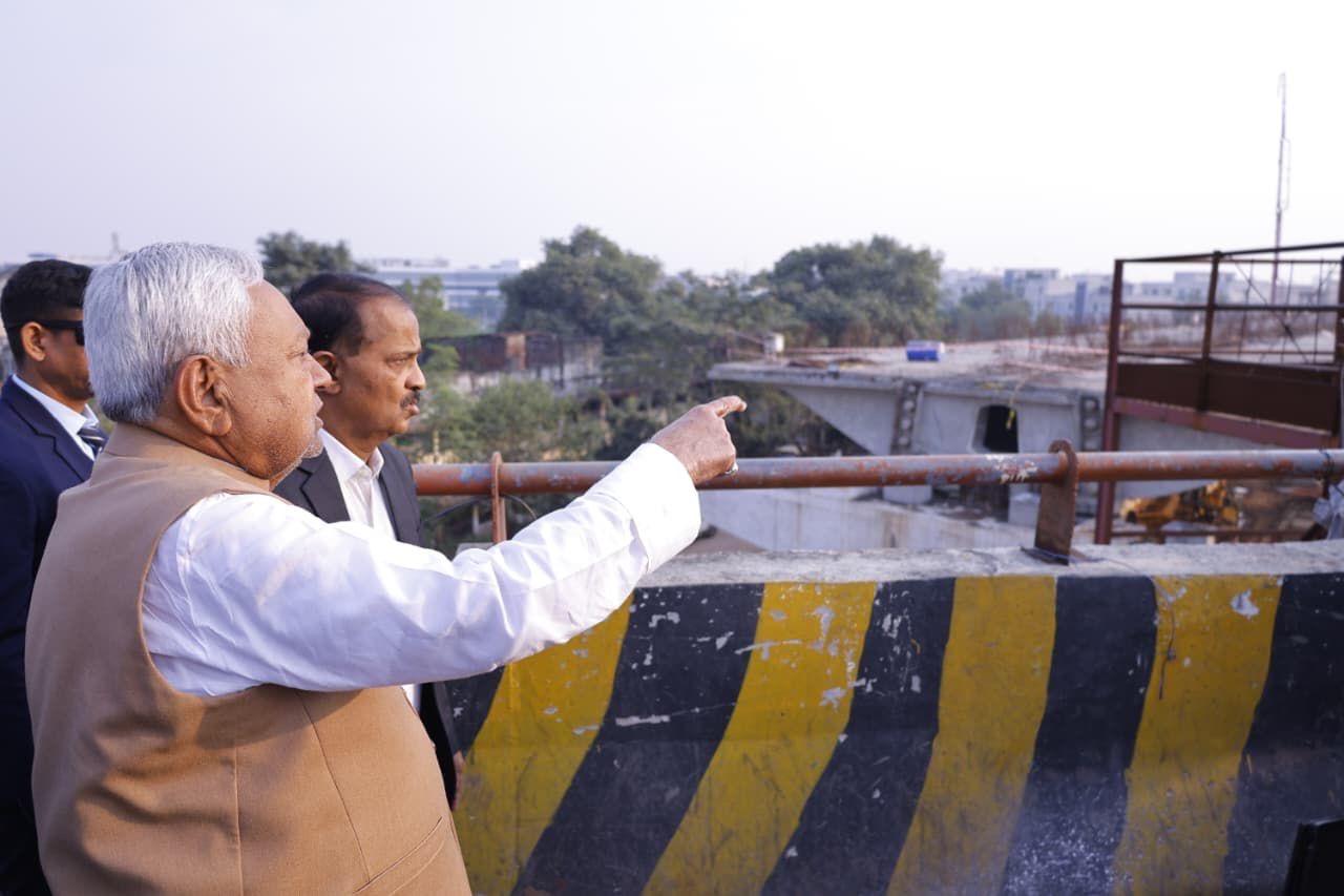 Nitish Kumar inspected Mithapur-Mahuli phase 2 road project