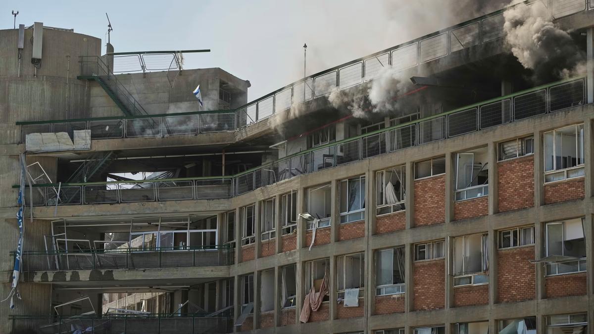 Iran strikes hospita