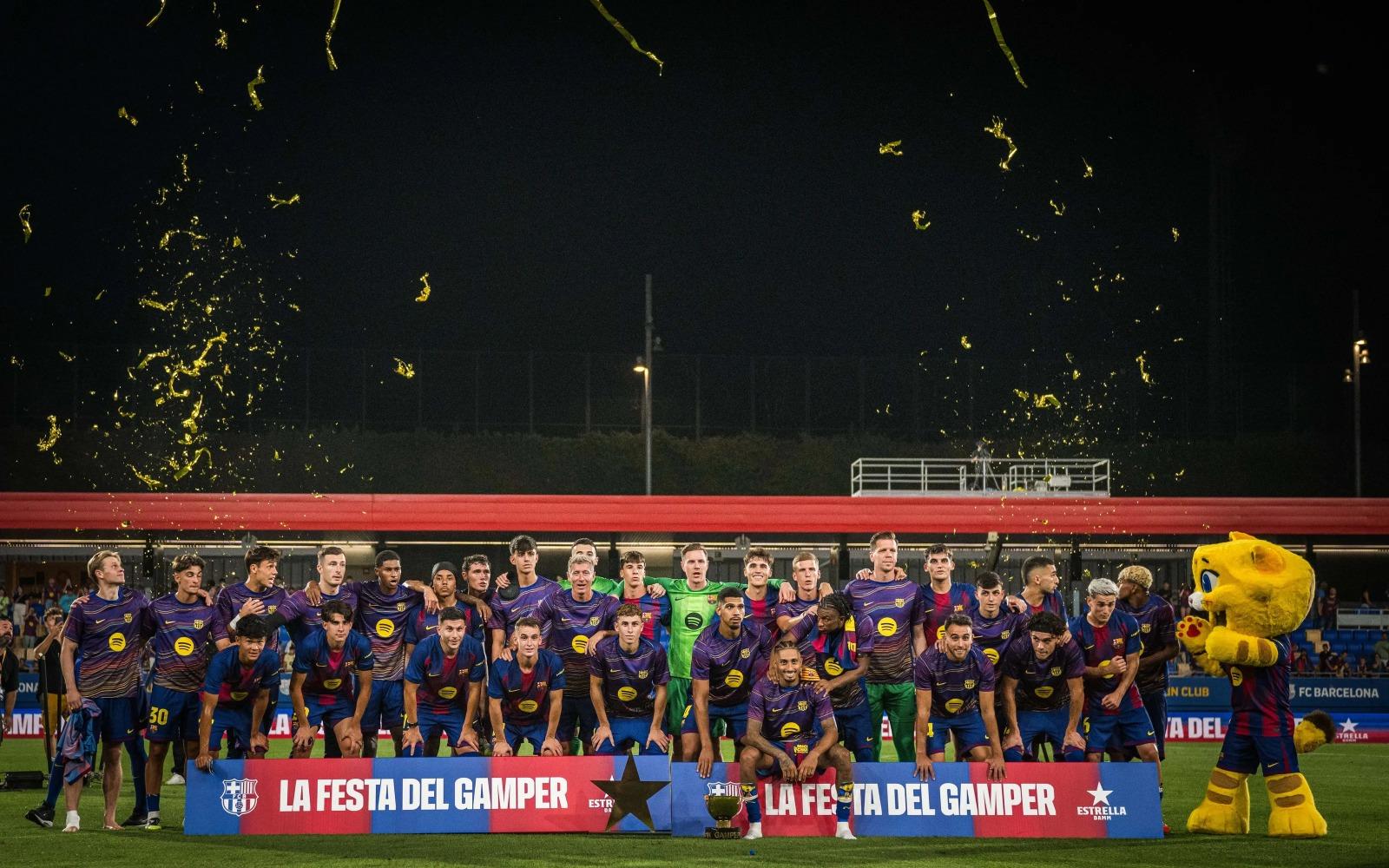 Barca sends warning to title rivals with 5-0 Gamper win