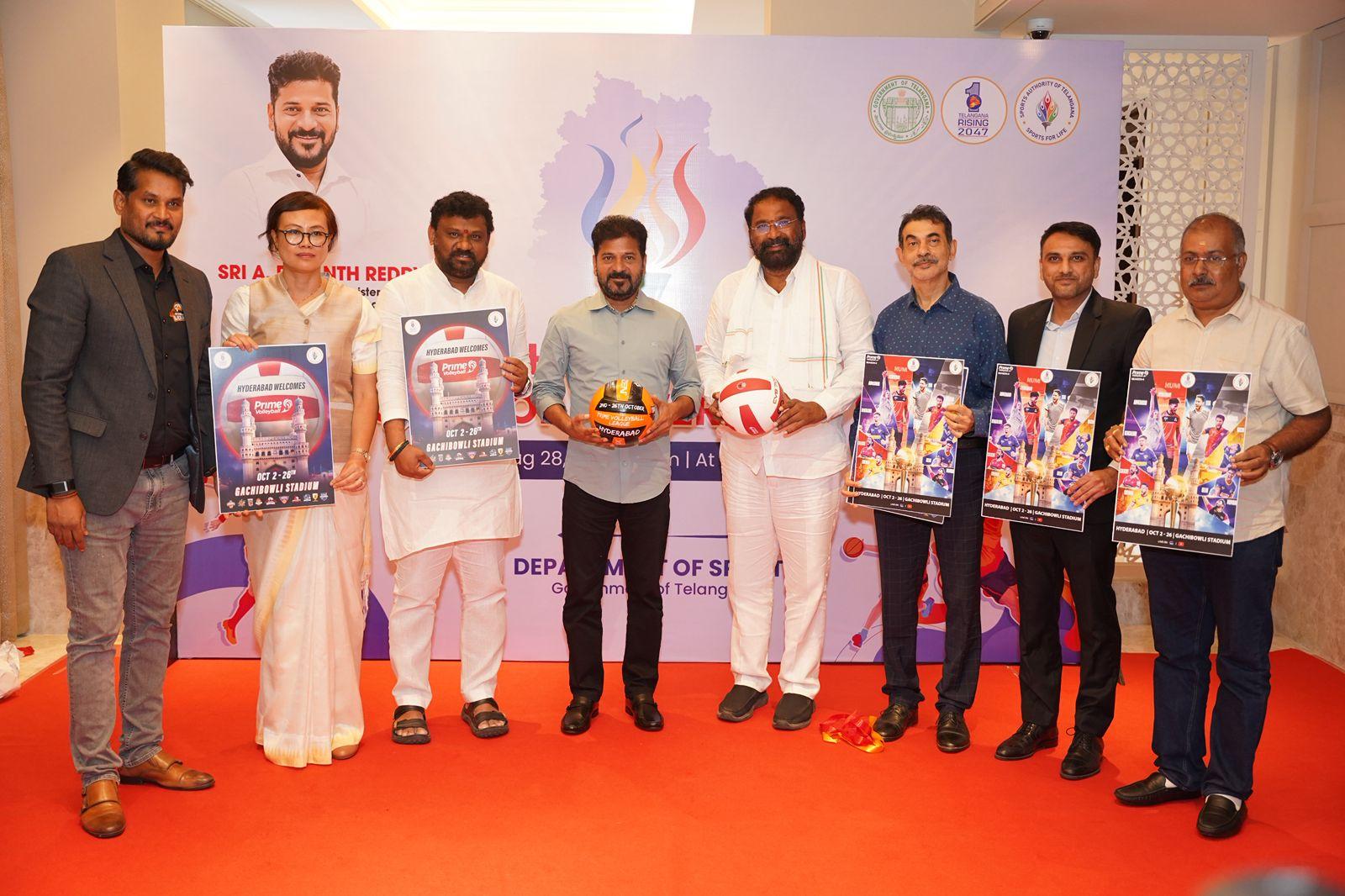 Telangana CM extends support to Prime Volleyball League as Hyderabad gears up to host Season 4