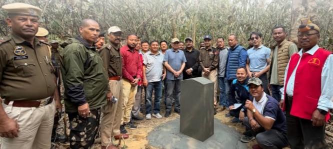 'First border pillar erected', historic step to end Assam-Arunachal border dispute: CM Sarma