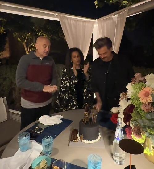 Anupam Kher gives a glimpse into Anil Kapoor’s ‘quiet’ birthday celebration