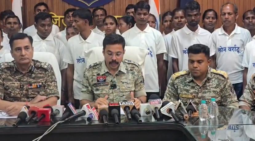 37 Maoists, including 12 women, surrender in Chhattisgarh's Dantewada