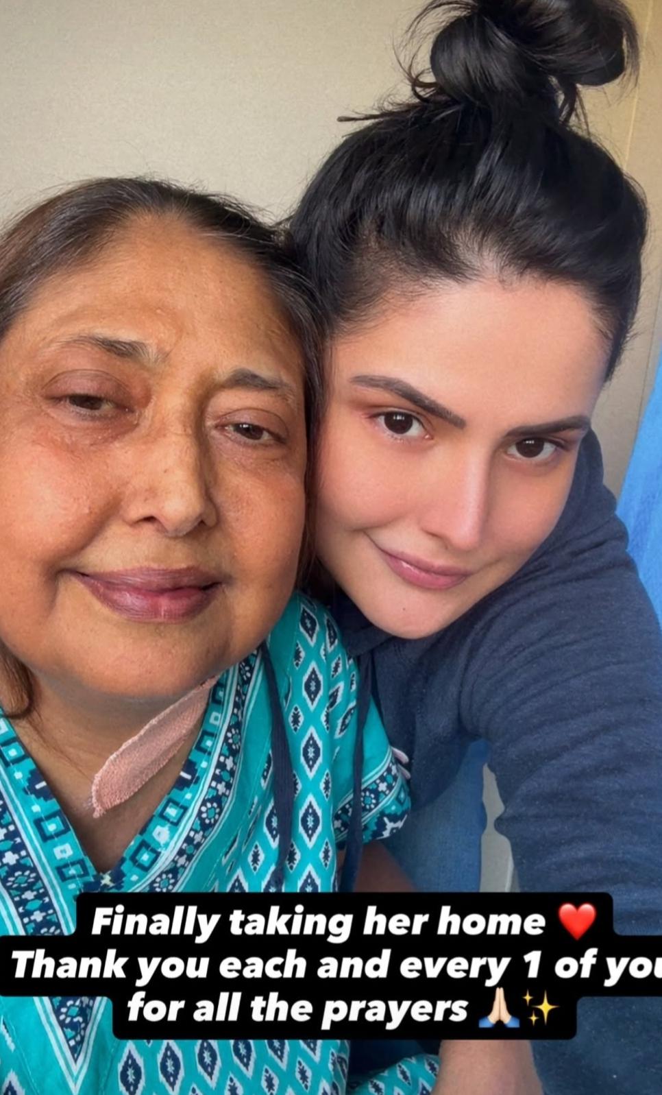 Zareen Khan's mother gets discharged from the hospital