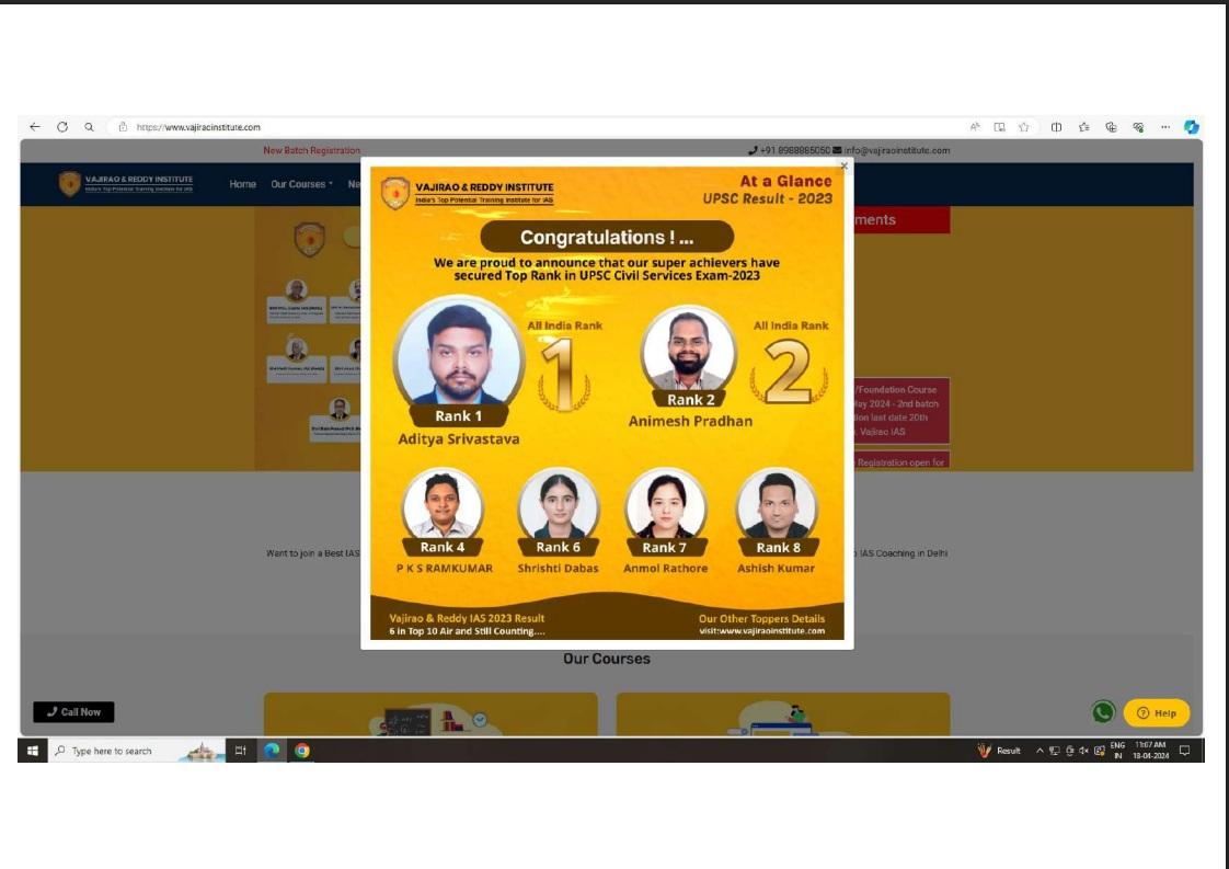 'Concealed crucial information': CCPA slaps Rs 15 lakh fine on Vajirao & Reddy Institute for misleading UPSC 2023 result ads