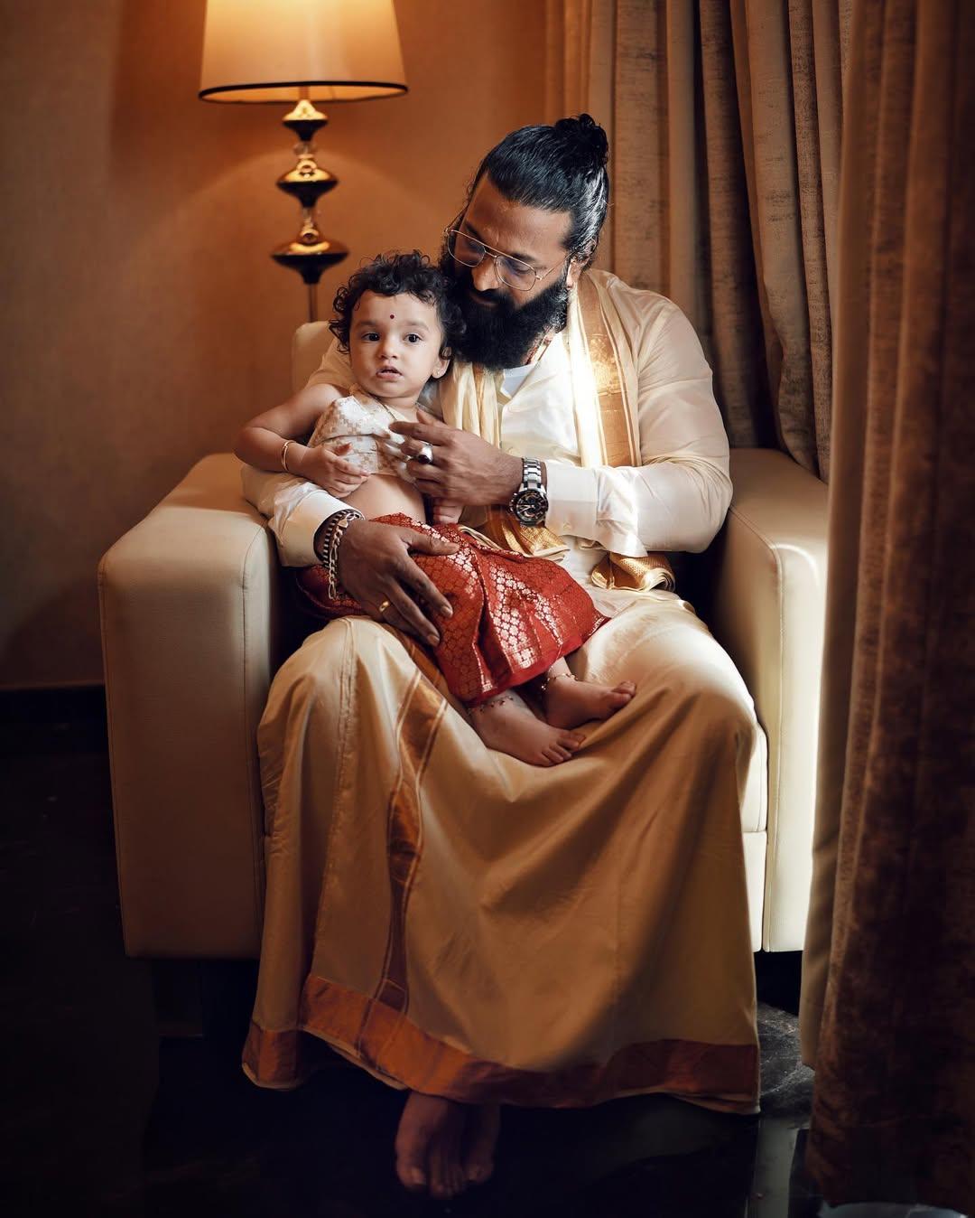 Rishab Shetty shares some rare moments of his little princess Raadya as she turns a year older