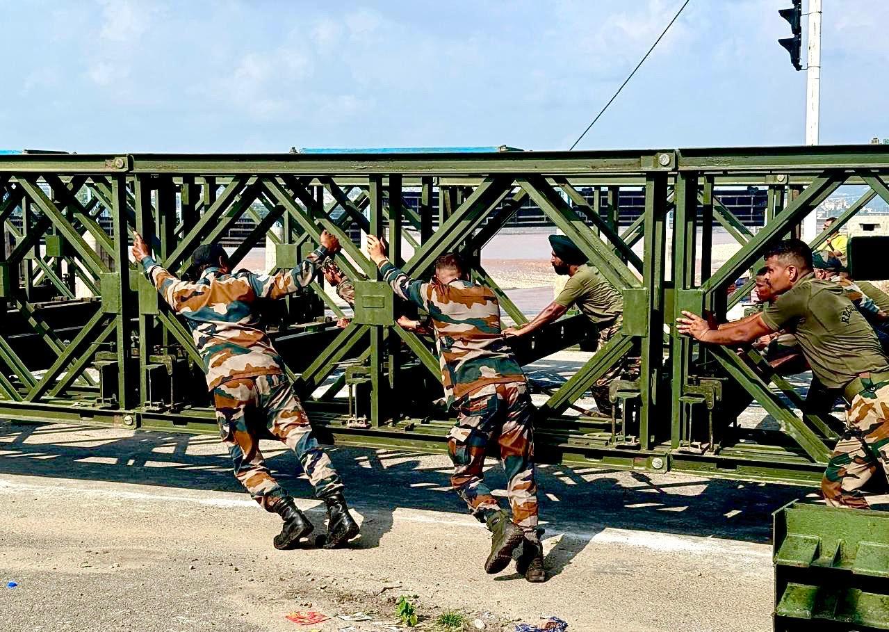 Indian Army's Tiger Division engineers rebuild flood-ravaged Tawi bridge in record time