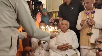Gujarat CM offers prayers on Janmashtami at ISKCON temple in Ahmedabad