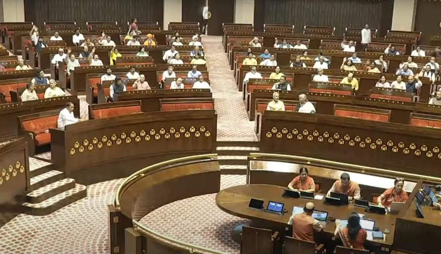Slogans drown debate, Rajya Sabha adjourned till August 4