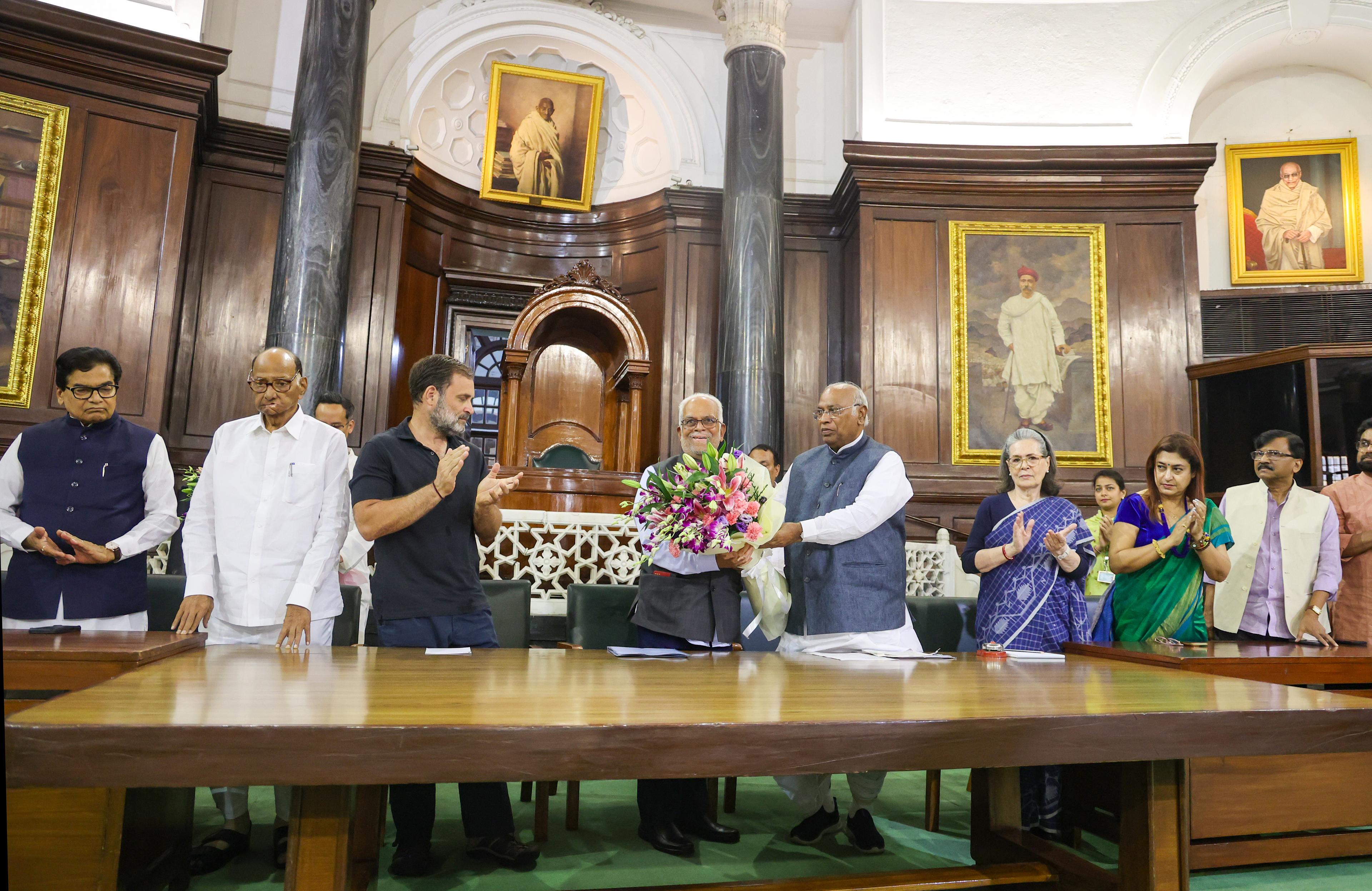 Opposition’s show of solidarity for Vice-Presidential candidate B Sudershan Reddy
