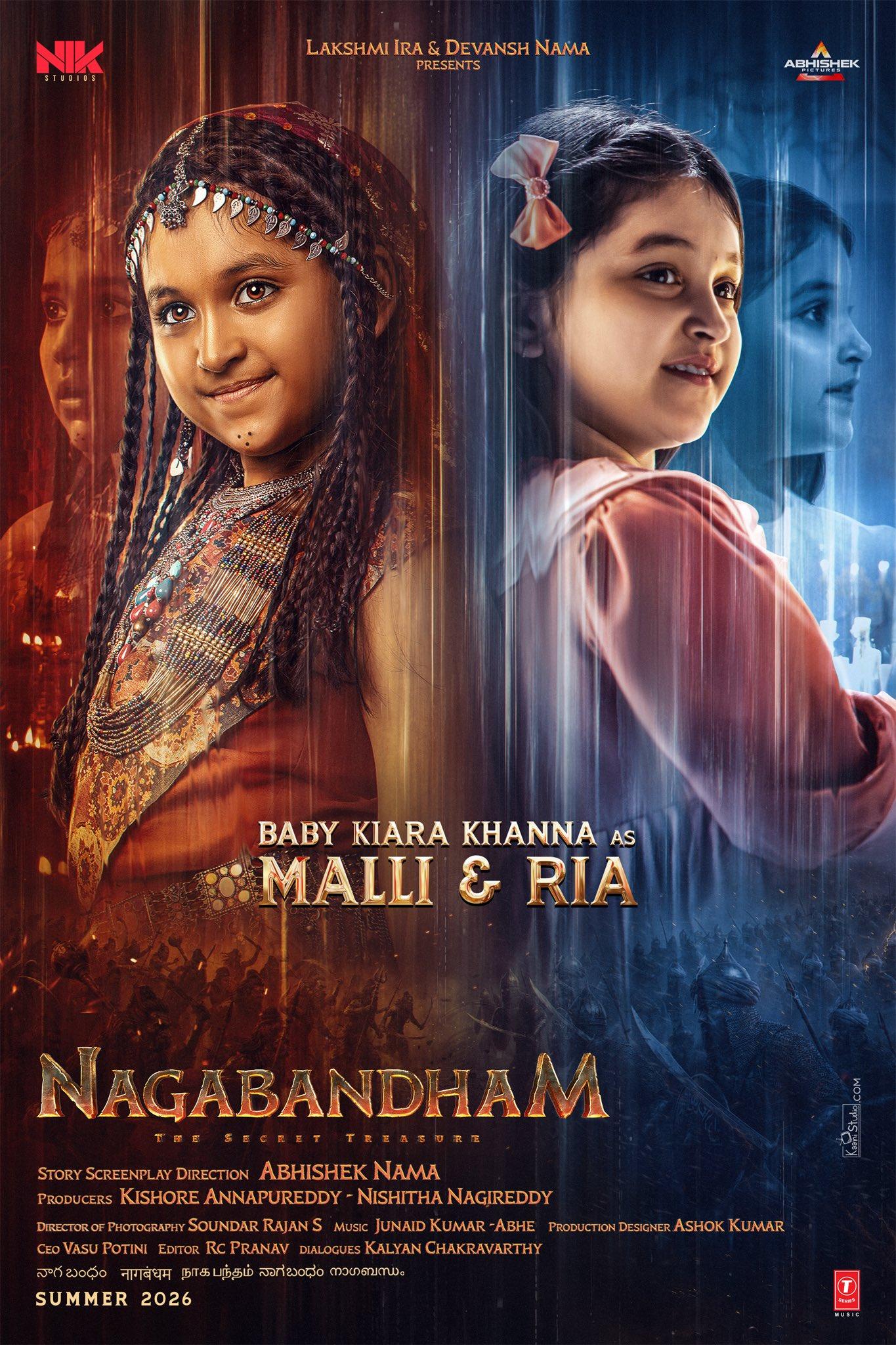 'Nagabandham' makers release dual looks of child artiste Kiara Khanna in film
